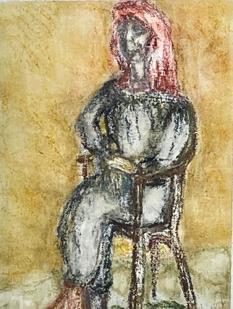 Floor (nr.2606) mixed techniques on canvasboard / 30 x 24 cm